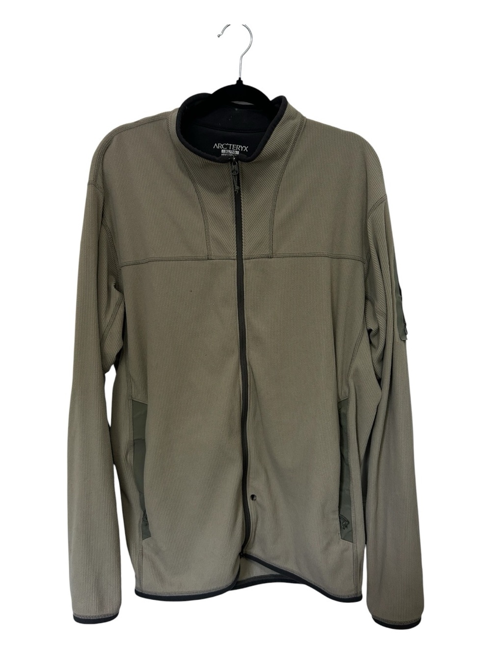 Arc'teryx Men's Olive Jacket Lightweight Full-Zip UPCYCLE PROJECT